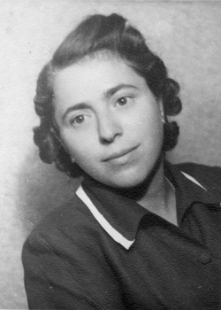 Eva Danos in Budapest, 1946